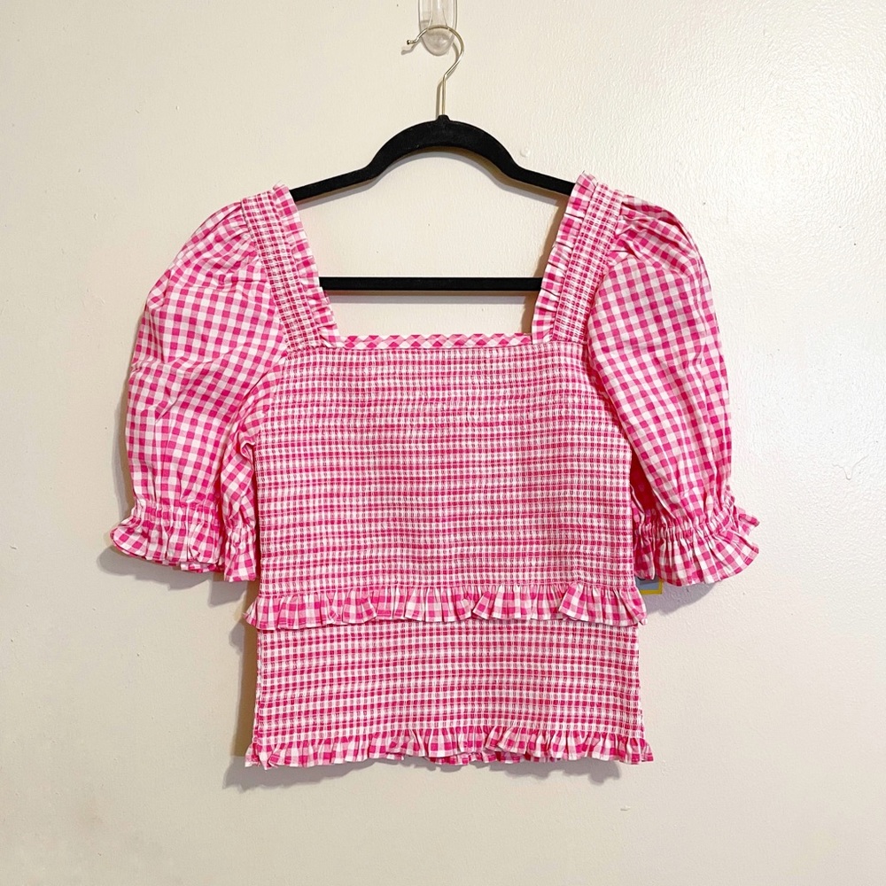 CECE Gingham Top